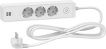 Extension 3 sockets 3m with 2USB white ST943U3W | 3606489494032