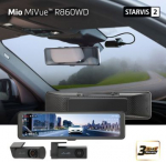 Mio MiVue R860WD, Dash Cam | GPS | Wi-Fi | Front and rear cams synchronized for recording with an unobstructed view; 11.26" IPS anti-glare touchscreen; Upgrade to the STARVIS 2 technology for clear details; Integrated high speed Wi-Fi &ndash; Quick pairing ...