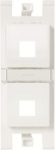 Workstation For data connection housing 2 gang White - Zenit 2CLA101610T1101 | 8427238205335