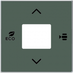 Color: Comodoro .   Cover plate with fan coil control symbols for free@home room temperature controler code: RTC-F-1 and RTC-F-1-WL.   Cover plate with fan coil control symbols for KNX room temperature controler code: 6108/18-500. 2CLA855420A1901 | 8 ...
