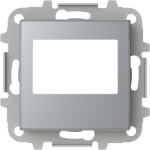 Color: SilverCover plate for FM-radio module and for remote control module code: 9368, 9368.2 & 9368.7   Included: cover plate and mounting grid   Without fixing claws 2CLA856800A1301 | 8427238135175