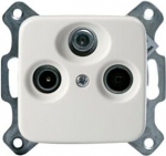 For antenna outlet inserts with satellite connector. Use with Jussi 85mm cover frames. 2TKA00001344 | 6418677310614