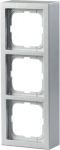 Surf. Mount. frame 3-gang Aluminium - Impressivo 2TKA000384G1 | 6418677331084