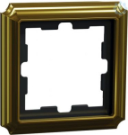 Single frame, metal, 24K gold, Merten System Design MEG4010-4741 | 4042811222963