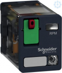 Power plug-in relay, Zelio RPM, 2 C/O, 120 V AC, 15A, with LED. range of product: Zelio Relay - series name: Power - product or component type: plug-in relay - device short name: RPM - contacts type and composition: 2 C/O - contacts operation: standa ...