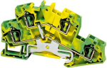 Linergy earth terminal block, 4mm2 double-level 1x1 spring, green-yellow. range: Linergy - product name: TR - product or component type: terminal block - device short name: TRR - terminal block type: protective earth - mounting mode: clip-on - nomina ...
