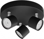 Ceiling luminaire STAR 3x4.5W 2700K 230V 1500lm SELV Dim Black 929003205301 | 8719514435414