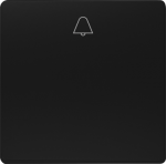 1-gang rocker with bell symbol, 55x55mm, soft black, DELTA i-system 5TG6201-0SB10 | 4001869583846