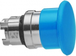 Head for non illuminated pushbutton, Harmony XB4, mushroom 40mm, metal, blue, 22mm, spring return ZB4BC6 | 3389110888478
