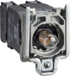 Complete body/contact assembly and light block, Harmony XB4, with body/fixing collar, BA9s incandese ZB4BW035 | 3389110891836