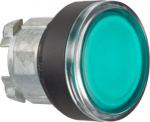 Head for illuminated push button, Harmony XB4, green flush pushbutton &Oslash;22 mm spring return BA9s bul ZB4BW337 | 3389110838961