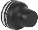 Head for push button, Harmony XAC, plastic, black, booted, operating travel 4mm XACB9122 | 3389110644609