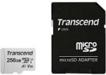 MEMORY MICRO SDXC Memory card, 256GB W/ADAP/C10, Grey TS256GUSD300S-A | 760557843047