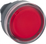 Head for illuminated push button, Harmony XB5, plastic, flush, red, 22mm, spring return, plain lens ZB5AW34 | 3389110909951