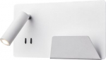 Wall luminaire SOMNILA SPOT, 3000K, 15W, USB, white, right 1003458 | 4024163236157