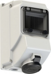 Wall mounted socket 4x16A (3P+PE) 7h IP44 with window 75143-7 | 9003399982521