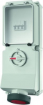 Wall mounted recept., 63A4p6h400V, IP67 7243 | 4015394123972