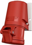 Wall mounted receptacle 32A 5p 6h 400V IP44 27008 | 4015394287728