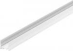 Grooved GRAZIA 20 surface-mounted profile in 1, 2 and 3 m lengths, excluding cover for installing LED strips up to 20 mm wide. The profile is available in white, black and anodised aluminium. 1000515 | 4024163188074