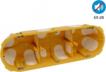 3 set cavity wall box &Oslash;68xh50mm with membranes, sound insulation KPL 64-50/3LD_NA | 8595568927705