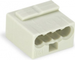 MICRO PUSH WIRE connector 4-conductor terminal block, light grey 243-304 | 4017332299916