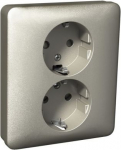 Double socket outlet Exxact WDE004396 | 3606480554131