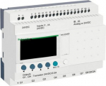 This Zelio Logic SR3 compact smart relay / programmable controller uses a supply voltage of 24V direct current. It has 26 inputs / outputs with screw-clamp terminals. It has compact design, allowing installation on DIN rail. It also offers simple pro ...