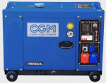 Diesel generator with canopy and wheels, 9kVA / 7.2kW 400V or 7kVA / 5.6kW 230V S9000DUAL