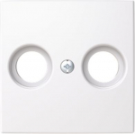 SAT Cover plate, 2 gang white 2531-916-510 Saga 2CKA001724A4459 | 4011395342169