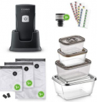 Caso Professional Hand Vacuum Sealer with Accessories | Vacu OneTouch Pro Set | Power 20 W | Black 01336 | 4038437013368