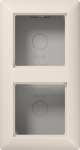 Box with integrated frame for outlet/switch, double, beige AS500 AS582AW | 4011377338357