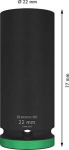 Kuuskantpadrun, pikk PRO Impact,1/2",22mm 2608003053 | 6949509246905
