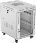 Lanberg | Rack cabinet 19" free-standing 15U/600x800 (flat pack) with glass door, LCD | FF01-6815-12SL | Grey FF01-6815-12SL | 5901969441130