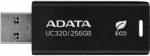 MEMORY DRIVE FLASH USB3.2 256G/BLACK UC320-256G-RBK/BK ADATA UC320-256G-RBK/BK | 4711085949318