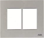 Color: Stainless Steel   Material: stainless steel   Size (height x width): 122 x 138 mm   Mounting plate code suitable for 4"x4" Brazilian boxes: N2673.9. 2CLA267360N4002 | 8427238110745