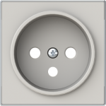 Color: Duna Cover plate for Schuko socket outlet code: 8187 2CLA858700A6201 | 8427238237374