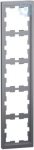 D-Life frame, 5-gang, stainless ste el MEG4050-6536 | 4042811197926