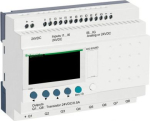 compact smart relay, Zelio Logic SR2 SR3, 20 IO, 24V DC, clock, display, 8 transistor outputs SR2B202BD | 3389110549430