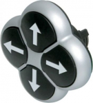 M22-DI4-S-X7 4-Position Push Button Black, opposing pushbuttons lock, RMQ-Titan 286338 | 4015082863388