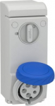 Unika interlocked socket, 32A, 2p+E, 200...250 V AC, IP65, wall. range of product: PratiKa - product or component type: interlocked socket - device short name: Unika socket - plug, socket category: low voltage - poles description: 2P + E - network ty ...