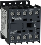 Contactor, TeSys K, 3P, AC-3 <=440V 6A, 1NO aux., 24V DC low consumption coil LC1K06106BLS207 | 3606480920561
