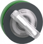 Head for illuminated selector switch, Harmony XB5, plastic, white handle, universal LED, 2 positions ZB5FK1413 | 3606481340306