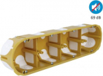 4 set cavity wall box &Oslash;68x280x50mm with membranes, sound insulation KPL 64-50/4LD_NA | 8595568931948