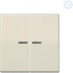 Two gang cover plate with a window for lighting, cream AS500 AS591-5KO5 | 4011377299351