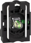 White light block with body/fixing collar with integral LED 24V 1NO. range of product: Harmony XB5 - product or component type: complete body/contact assembly and light block - device short name: ZB5 - fixing collar material: plastic - contacts type  ...