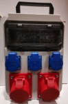 Insulated distribution box 2*16A 5P 400V + 3*16A 3P 230V with 10 modules IP44 9012330WE | 5907711108696