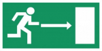 Sign Evacuation exit 200mm 15120001