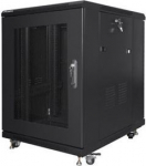 Lanberg | Rack cabinet 19" free-standing 15U/600x800 (flat pack) with mesh door | FF01-6815-23B | Black FF01-6815-23B | 5901969439755