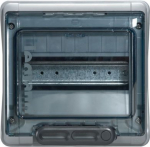 Plexo3 cabinet 8 modules surface mounting IP65 IK09 with PE+N terminal blocks 601978 | 3245066019789