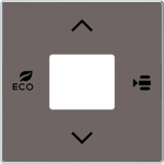 Color: Taupe .   Cover plate with fan coil control symbols for free@home room temperature controler code: RTC-F-1 and RTC-F-1-WL.   Cover plate with fan coil control symbols for KNX room temperature controler code: 6108/18-500. 2CLA855420A6301 | 8427 ...